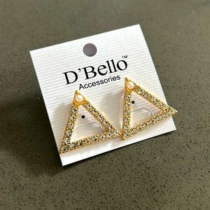 Brand new triangle earrings